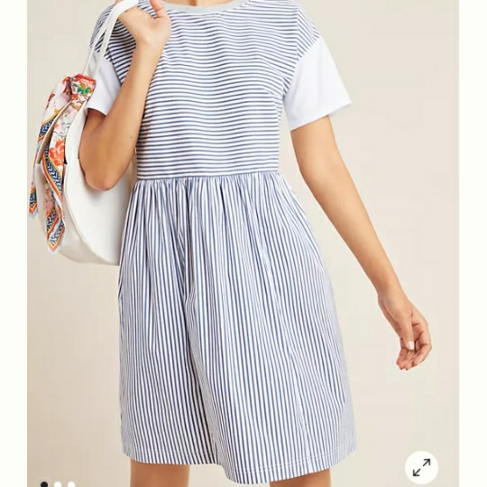 Anthropologie Sunday Striped Dress